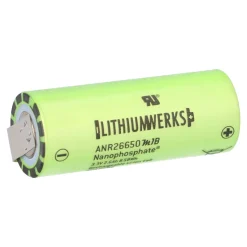 A123 ANR26650M1B LiFePO4 Akku 3,3V 2500mAh – 26650 Zelle mit U-Lötfahne
