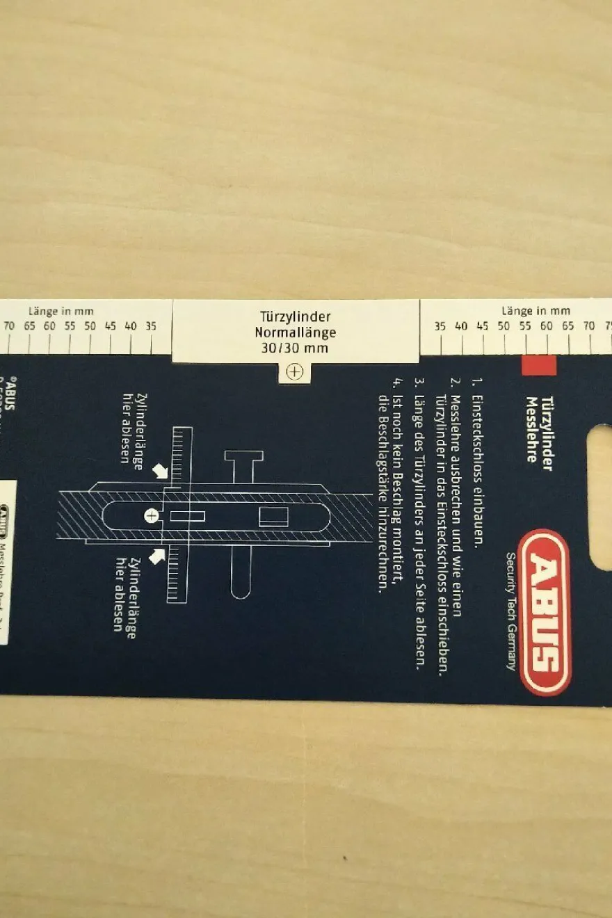 Abus Knaufzylinder, Bravus 2000 System Modular Achsmaß: 30 - 30 mit BS01