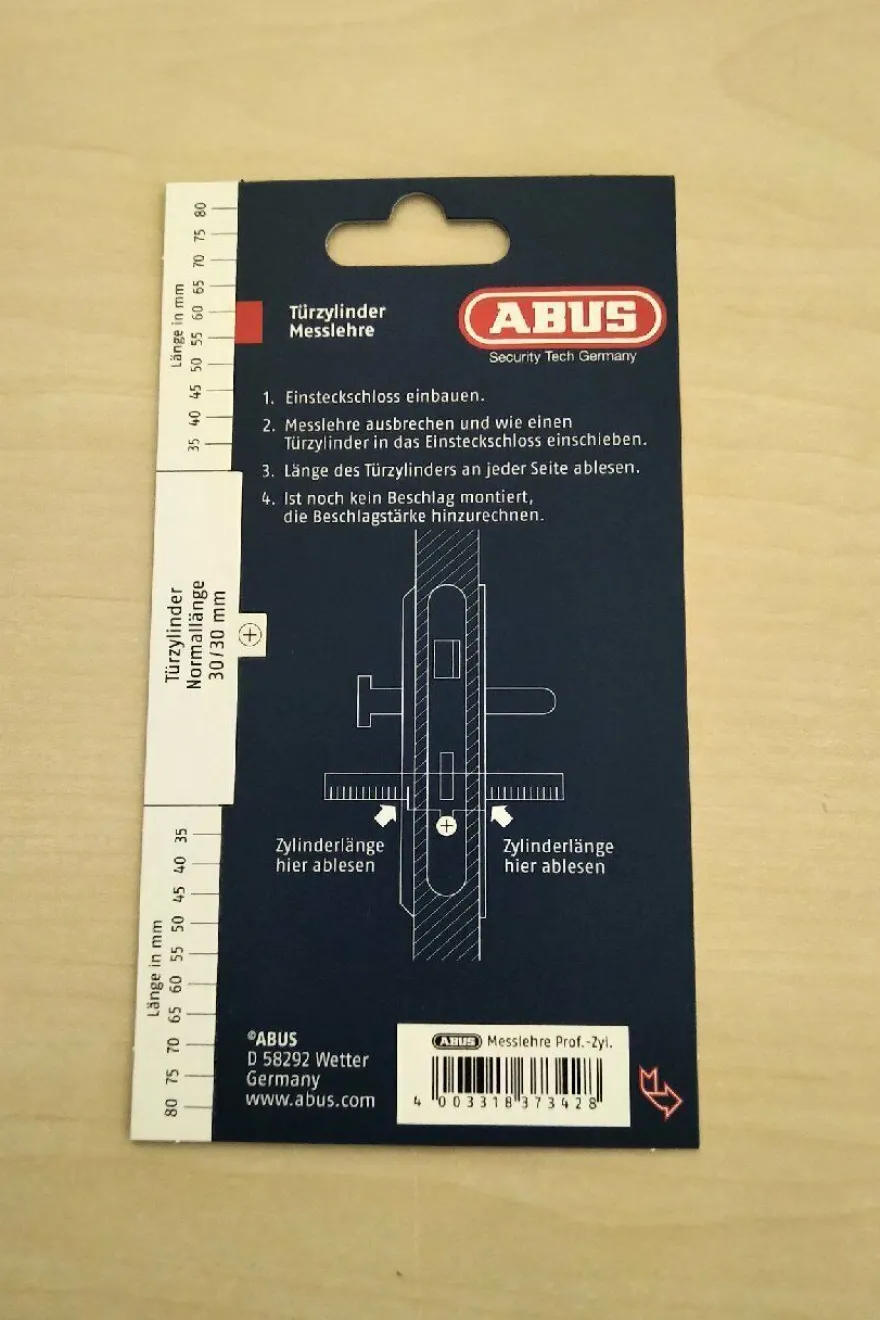 Abus Knaufzylinder, Bravus 2000 System Modular Achsmaß: 30 - 30 mit BS01