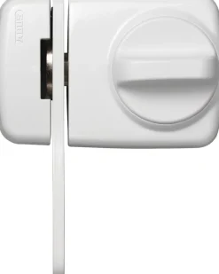 ABUS 7530 W Tür - Zusatzschloss MIT Sperrbügel für schmale Profile