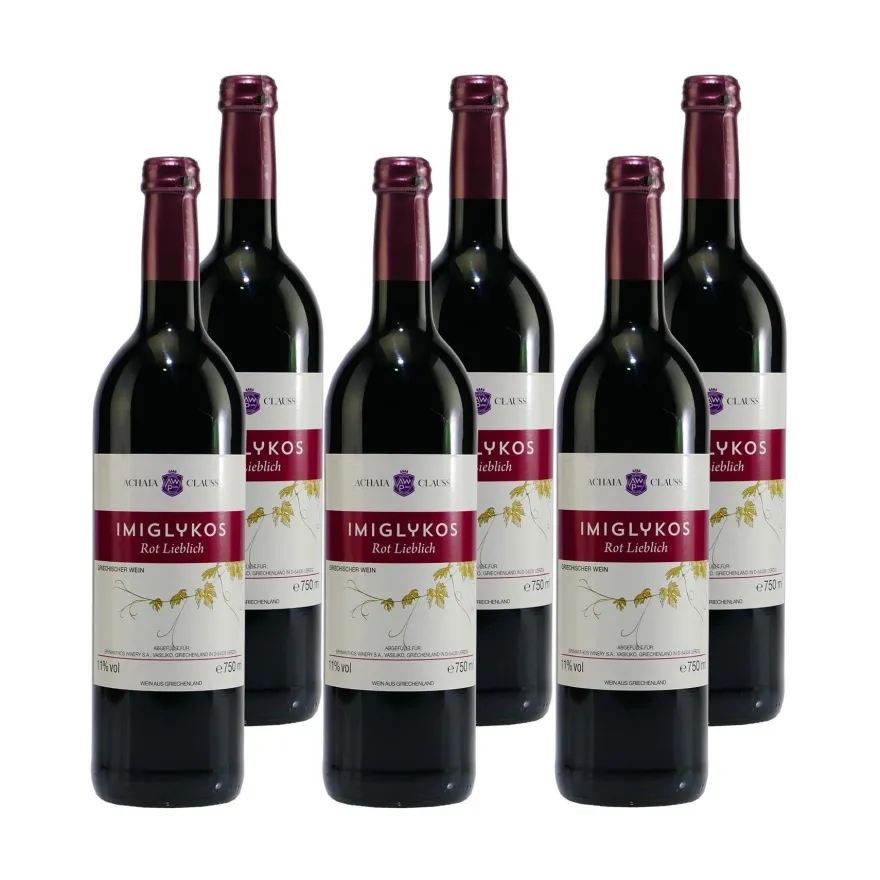 Achaia Clauss Imiglykos Rotwein -lieblich- (6 x 0,75L)