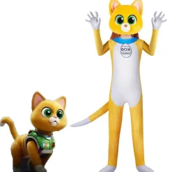AC Lightyear Sox Cosplay Jumpsuit Kinder Halloween Onesie Cartoon Katze Bodysuit Set
