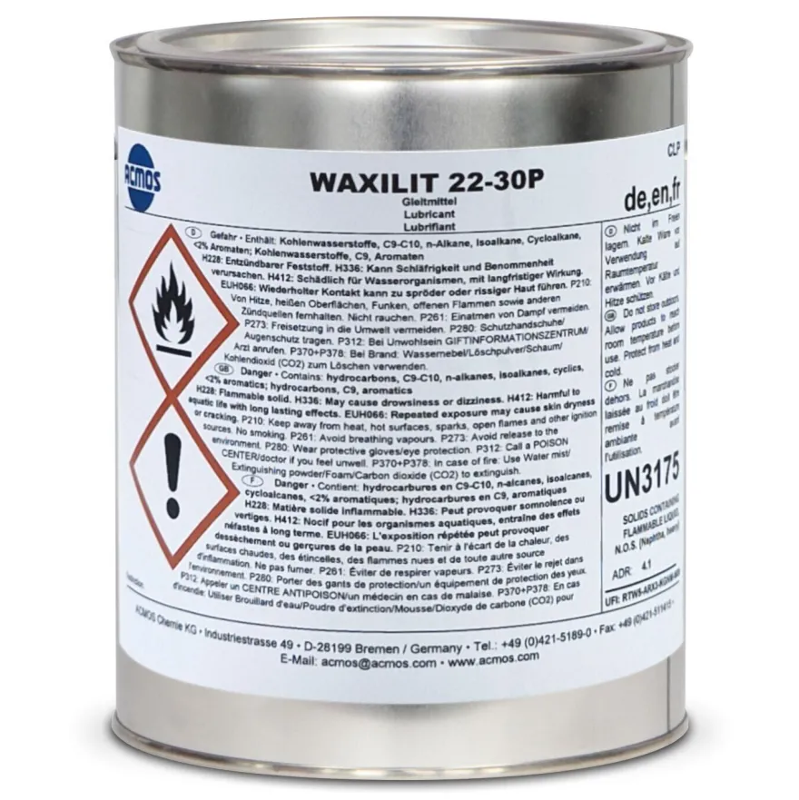 ACMOS Waxilit 22-30P 1 kg, Gleitmittel, Holzgleitmittel Paste Holzbearbeitung