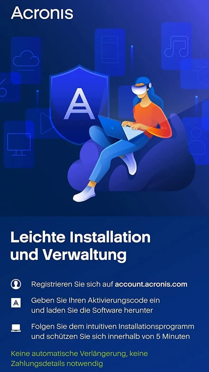 Acronis Cyber Protect Home Office 2023 - Premium - 1 Computer + 1 TB Cloud Stora