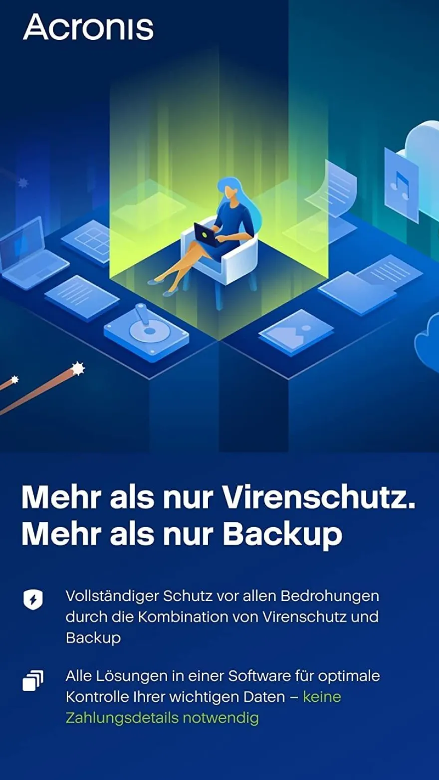 Acronis Cyber Protect Home Office 2023 - Premium - 1 Computer + 1 TB Cloud Stora