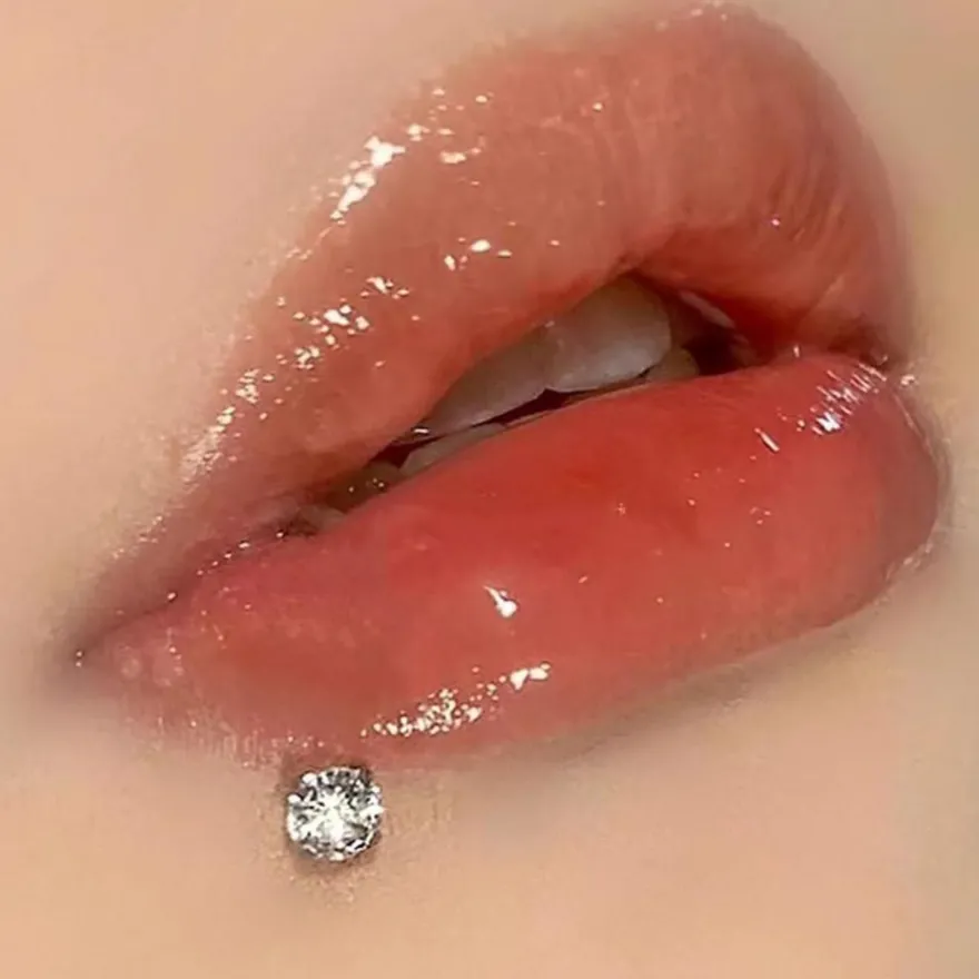 Acryl Lippen Tragus Helix Ohrstecker 16G Stud Piercing Set 7 Stück MODRSA