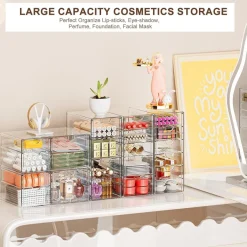 Acryl Schubladenboxen Schreibtisch Organizer Make up 15 Schubladen Büro Schule