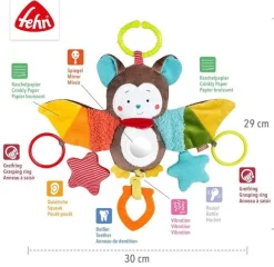 Activity-Fledermaus, Babyspielzeug Motorikspielzeug