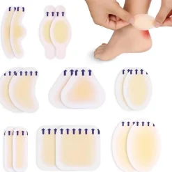 ACWOO Blasenpflaster Hydrokolloid Gel Pflaster Wasserdicht für Ferse, Vorfuß