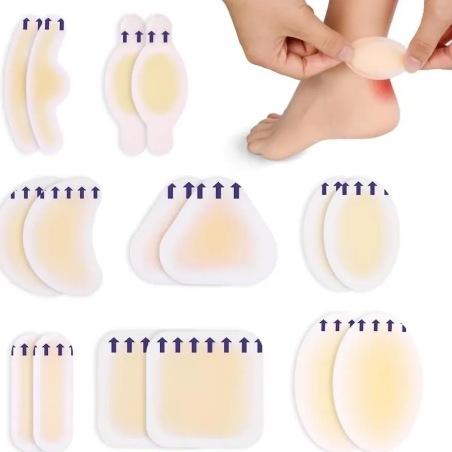 ACWOO Blasenpflaster Hydrokolloid Gel Pflaster Wasserdicht für Ferse, Vorfuß