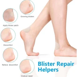 ACWOO Blasenpflaster Hydrokolloid Gel Pflaster Wasserdicht für Ferse, Vorfuß