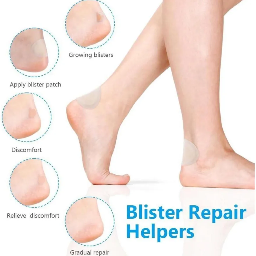 ACWOO Blasenpflaster Hydrokolloid Gel Pflaster Wasserdicht für Ferse, Vorfuß