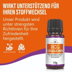 Adema Natural® HCG Kügelchen - Unterstützung des Fettstoffwechsels - hcg