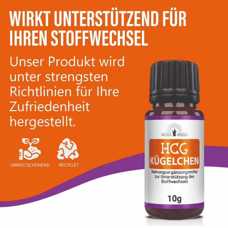 Adema Natural® HCG Kügelchen - Unterstützung des Fettstoffwechsels - hcg