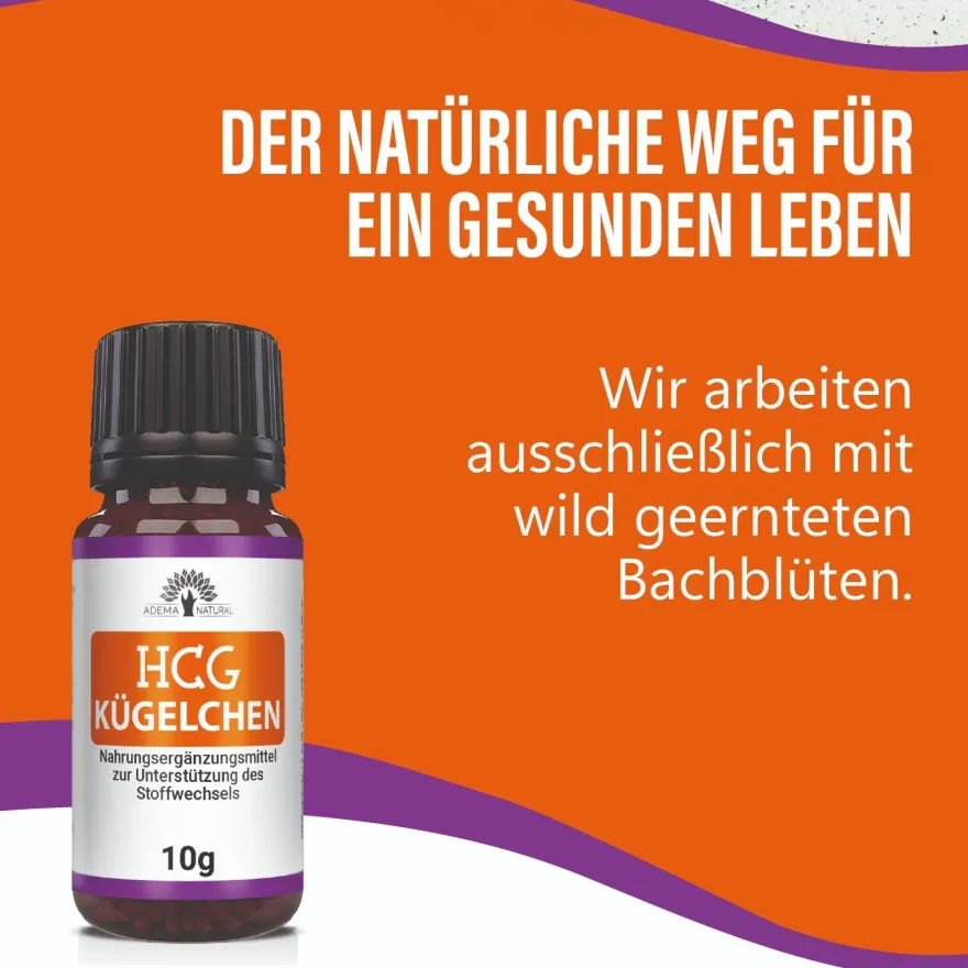 Adema Natural® HCG Kügelchen - Unterstützung des Fettstoffwechsels - hcg