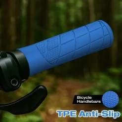 Adiwo Fahrradgriffe Ergonomisch Lenkergriffe Blau, Rutschfest, Universell für