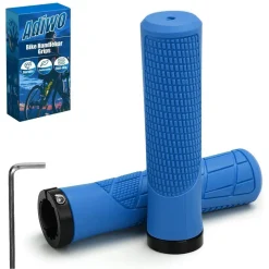 Adiwo Fahrradgriffe Ergonomisch Lenkergriffe Blau, Rutschfest, Universell für