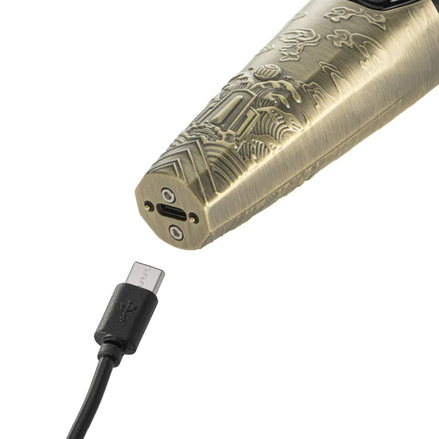 Adler AD 2968 Barttrimmer füt Herrem mit 2 Geschwindigkeitsstufen, LED-Display