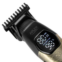 Adler AD 2968 Barttrimmer füt Herrem mit 2 Geschwindigkeitsstufen, LED-Display