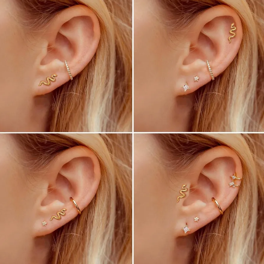 Adramata G23 Titan Helix Tragus Labret Lippenpiercing mit Innengewinde