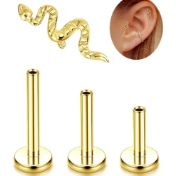 Adramata G23 Titan Helix Tragus Labret Lippenpiercing mit Innengewinde