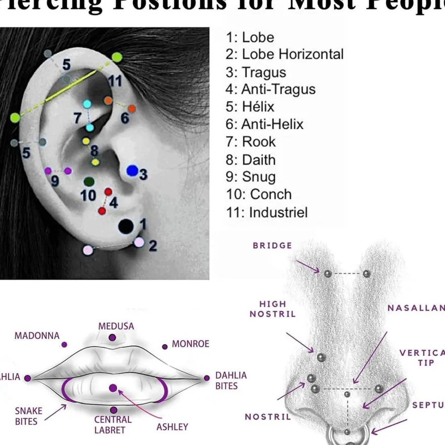 Adramata 2Pcs G23 Titan Labret Piercing mit flacher Rückseite, CZ & Opal, für