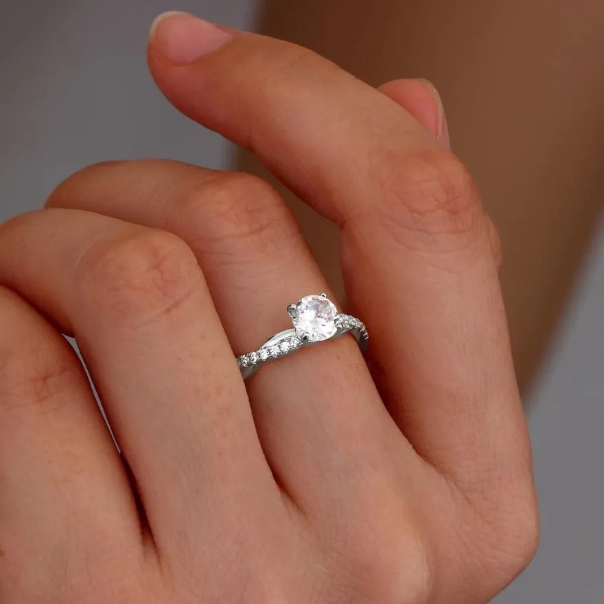 Adramata 925 Sterling Silber Ring Damen Verstellbar Daumenring Verlobungsring