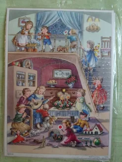 Adventskalender Korsch Din A4 NEU - Wohnstube Postamt Weihnachtsmarkt Wichtel Engel