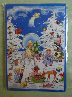 Adventskalender Korsch Din A4 NEU - Wohnstube Postamt Weihnachtsmarkt Wichtel Engel