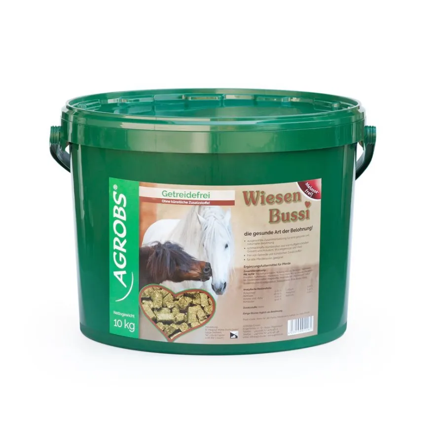 AGROBS WiesenBussi 10 kg Pferdeleckerli Belohnung getreidefrei melassefrei