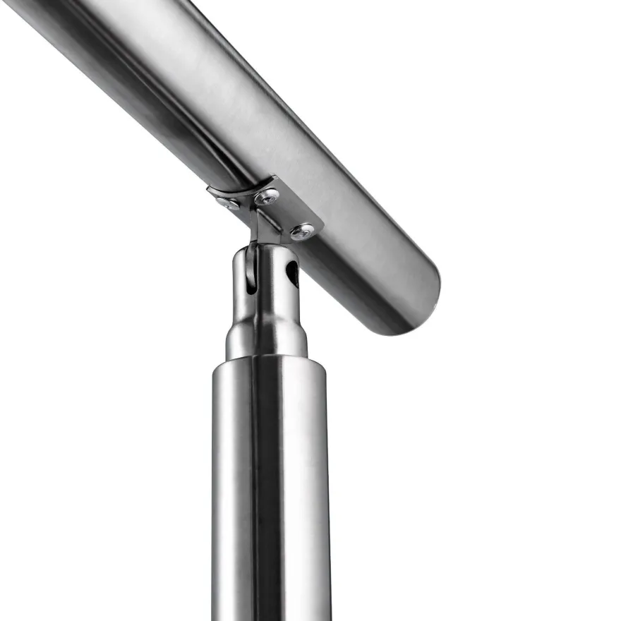AICA Handlauf 180cm Geländer 5 Querstäbe Treppengeländer Balkongeländer Edelstahl
