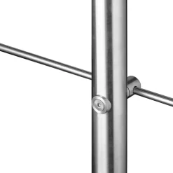 AICA Handlauf 180cm Geländer 5 Querstäbe Treppengeländer Balkongeländer Edelstahl