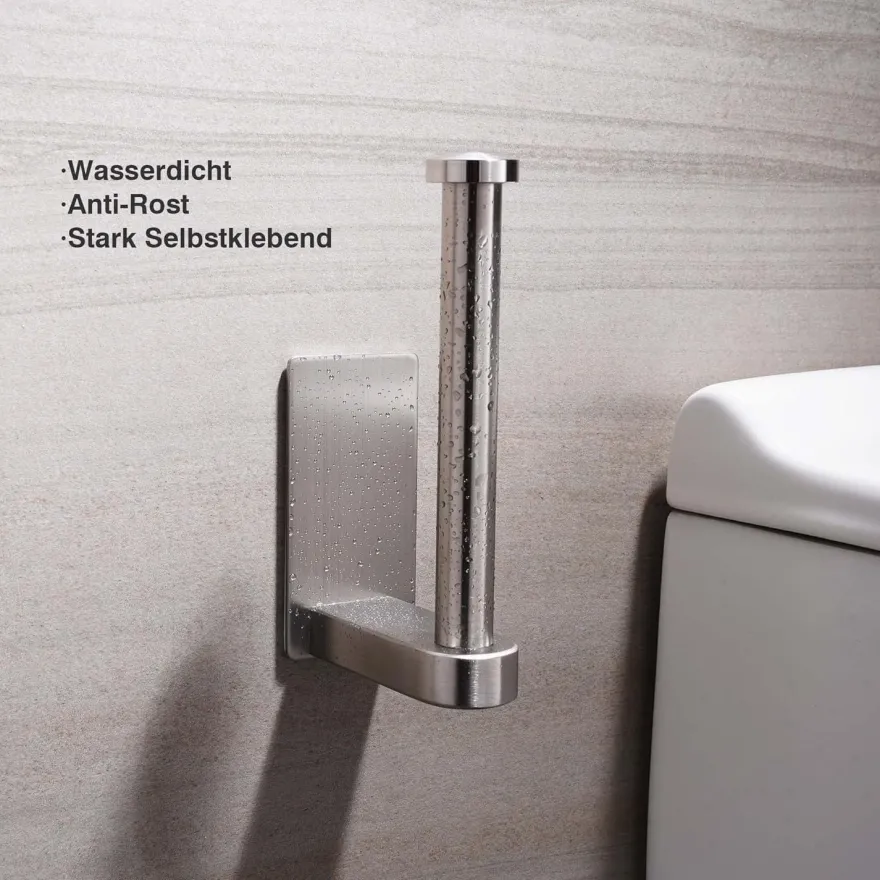 Aikzik Toilettenpapierhalter ohne Bohren, Selbstklebend, Edelstahl