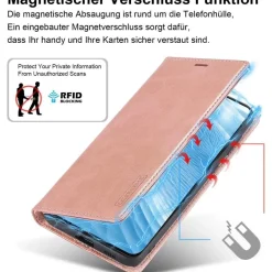 Ailicici Handyhülle für Samsung Galaxy S22 5G, Klappbar in Lederoptik