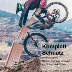 Ailicici Handyhülle für Samsung Galaxy S22 5G, Klappbar in Lederoptik