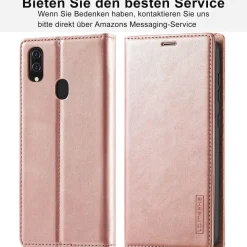 Ailicici Klapphülle für Samsung A20e in Lederoptik