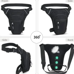 AIRCBC Beintasche Motorrad Herren Damen Wasserdicht Oberschenkeltasche mit