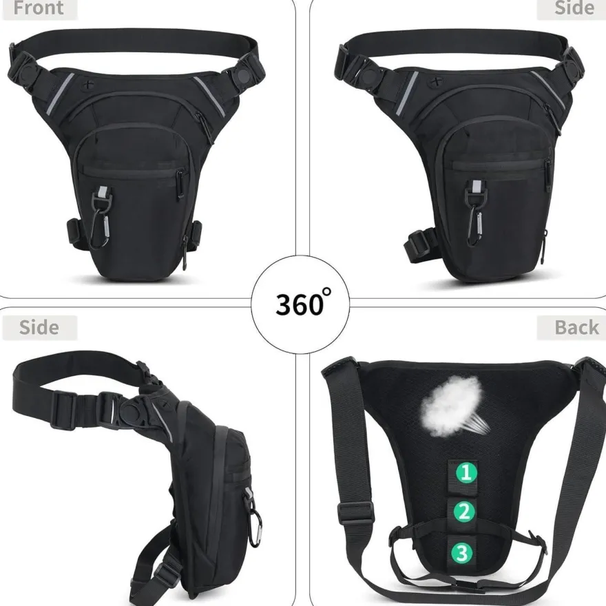 AIRCBC Beintasche Motorrad Herren Damen Wasserdicht Oberschenkeltasche mit