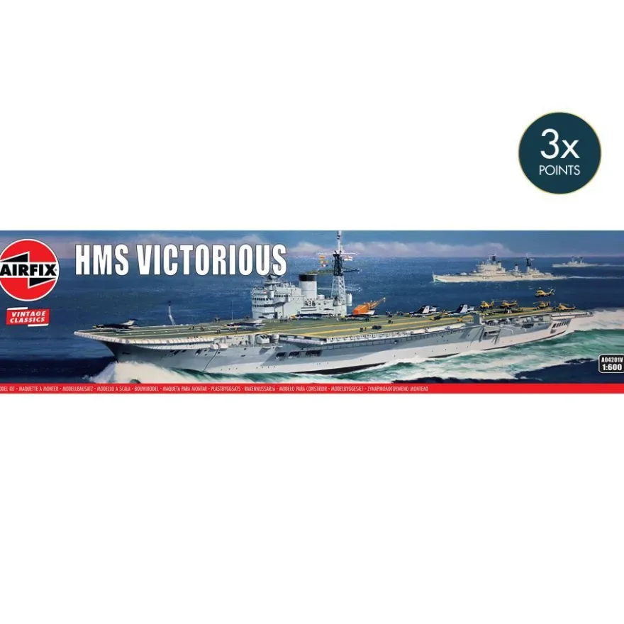 Airfix - HMS Victorious - Vintage Classics - 1:600 - 94 Teile