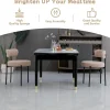 AISALL Esszimmerstühle 2er Set, moderne Retro Polsterstühle mit Rückenlehne