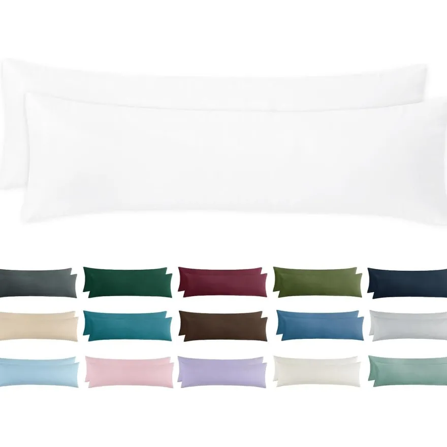 Aisbo Kissenbezug 40x145 cm (2er Set) - Weicher Mikrofaser Bezug mit