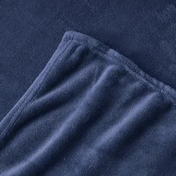 Aisbo Kuscheldecke Blau 220x240 cm XXL - Flauschige, warme Fleecedecke für Sofa