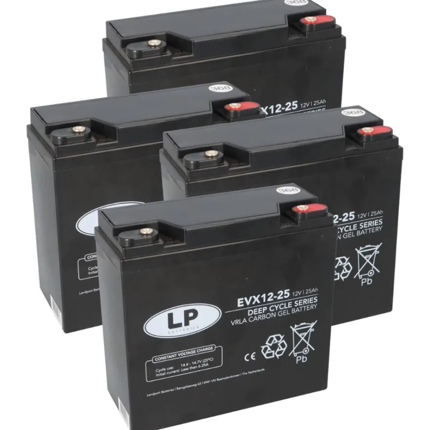 Akku-Satz 48V 25Ah für VELECO Turris & ZT15 | ersetzt 22Ah