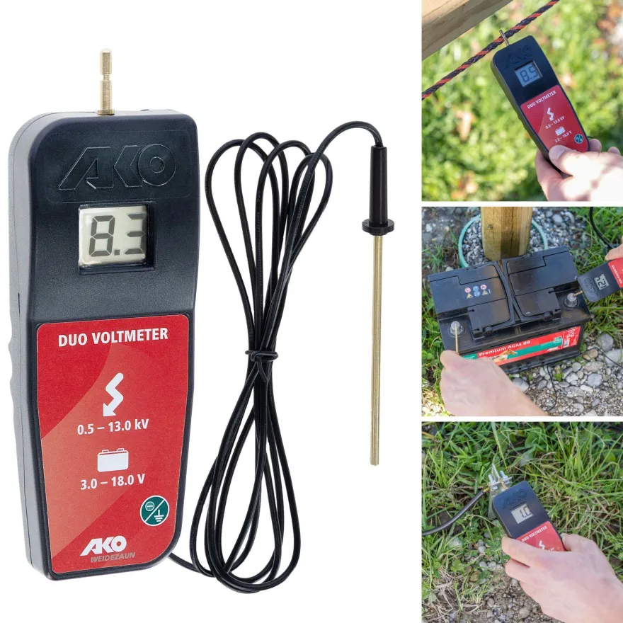 AKO Digital DUO Voltmeter - Zaunpr?fer & Batterietester