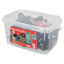 AKO Easy Drill Ringisolator EDX, durchgehende St?tze, 75 St?ck inkl. Einschraubhilfe