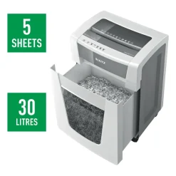 Aktenvernichter Leitz P4 CrossCut IQ Office Pro, Weiß, 30 Liter
