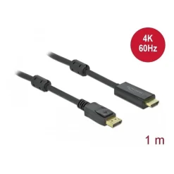 Aktives Adapterkabel Delock 1 Meter HDMI zu DisplayPort
