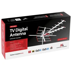 Aktive TV Antenne Dachantenne Außenantenne LTE Filter 100dBµV UHF/ VHF DVB-T2
