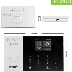 Alarmanlage Haus mit Funk Sirene, 5x Bewegungsmelder, 5x Tür- Fenstersensor HXA005 4G
