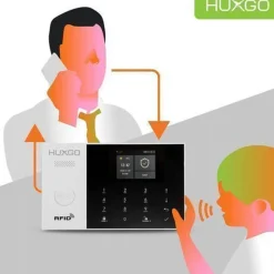 Alarmanlage Haus mit Funk Sirene, 5x Bewegungsmelder, 5x Tür- Fenstersensor HXA005 4G